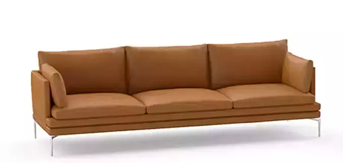 Orange Comfort Sofa - 3 Seater