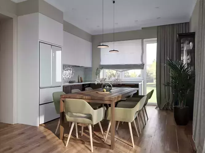 Kitchen interior by svetlana888design