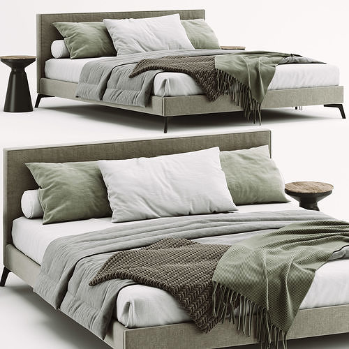Bed Meridiani Sotone Up 3D model
