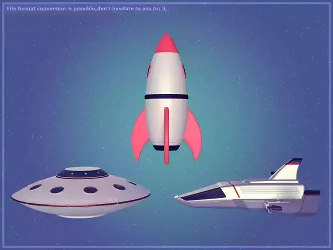 Space Ships Pack - Cartoon Aircraft
