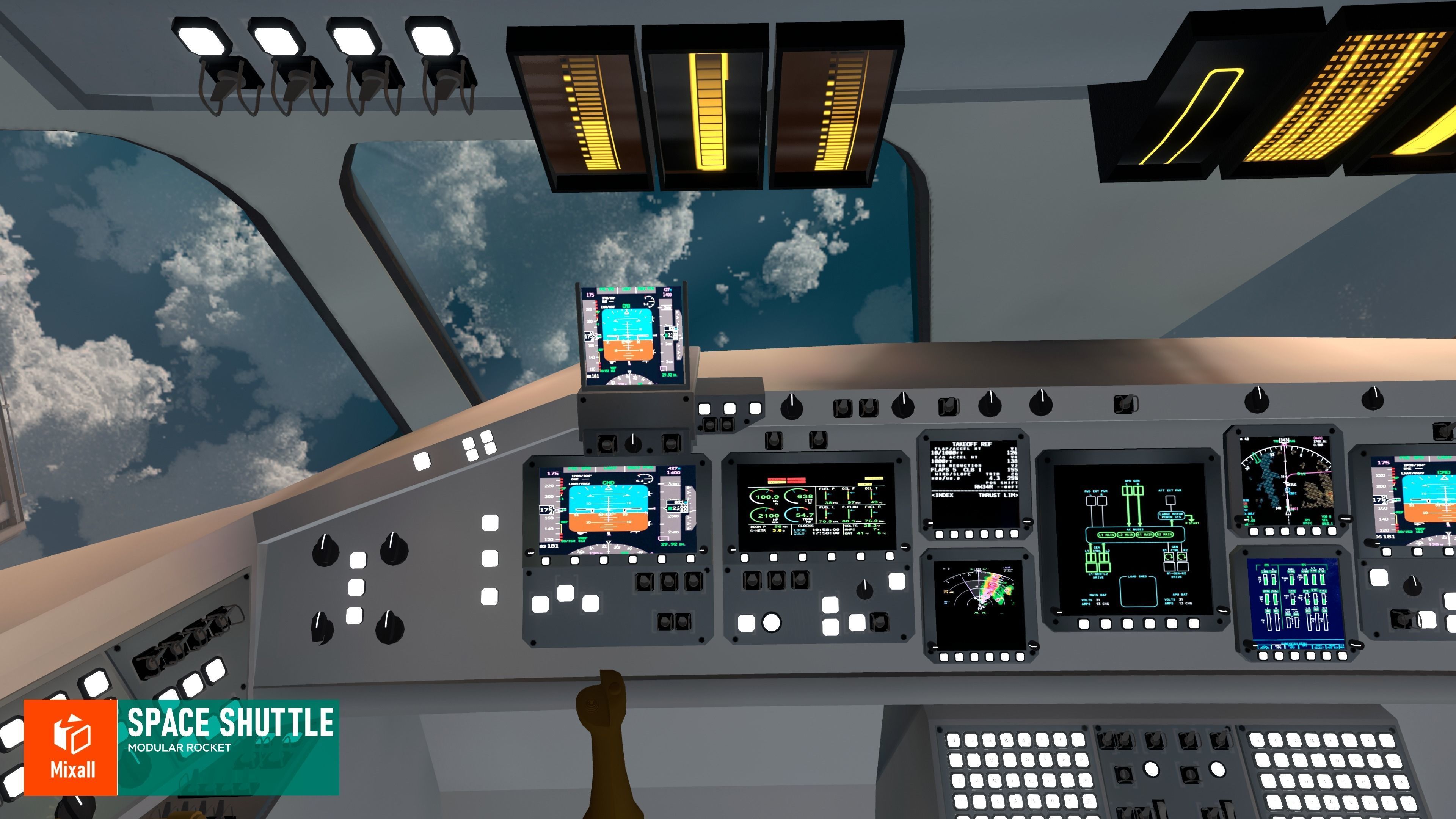 Space shuttle - modular rocket 3D model_6