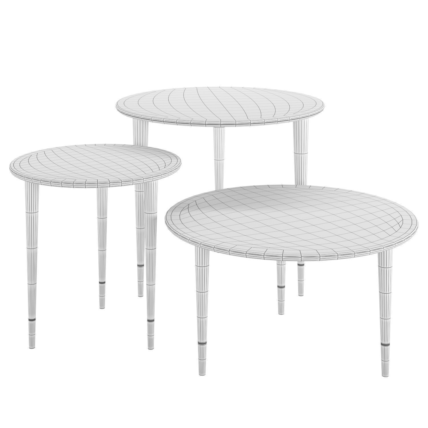 Coffee Table Trendy Derby Dune 3D model_1