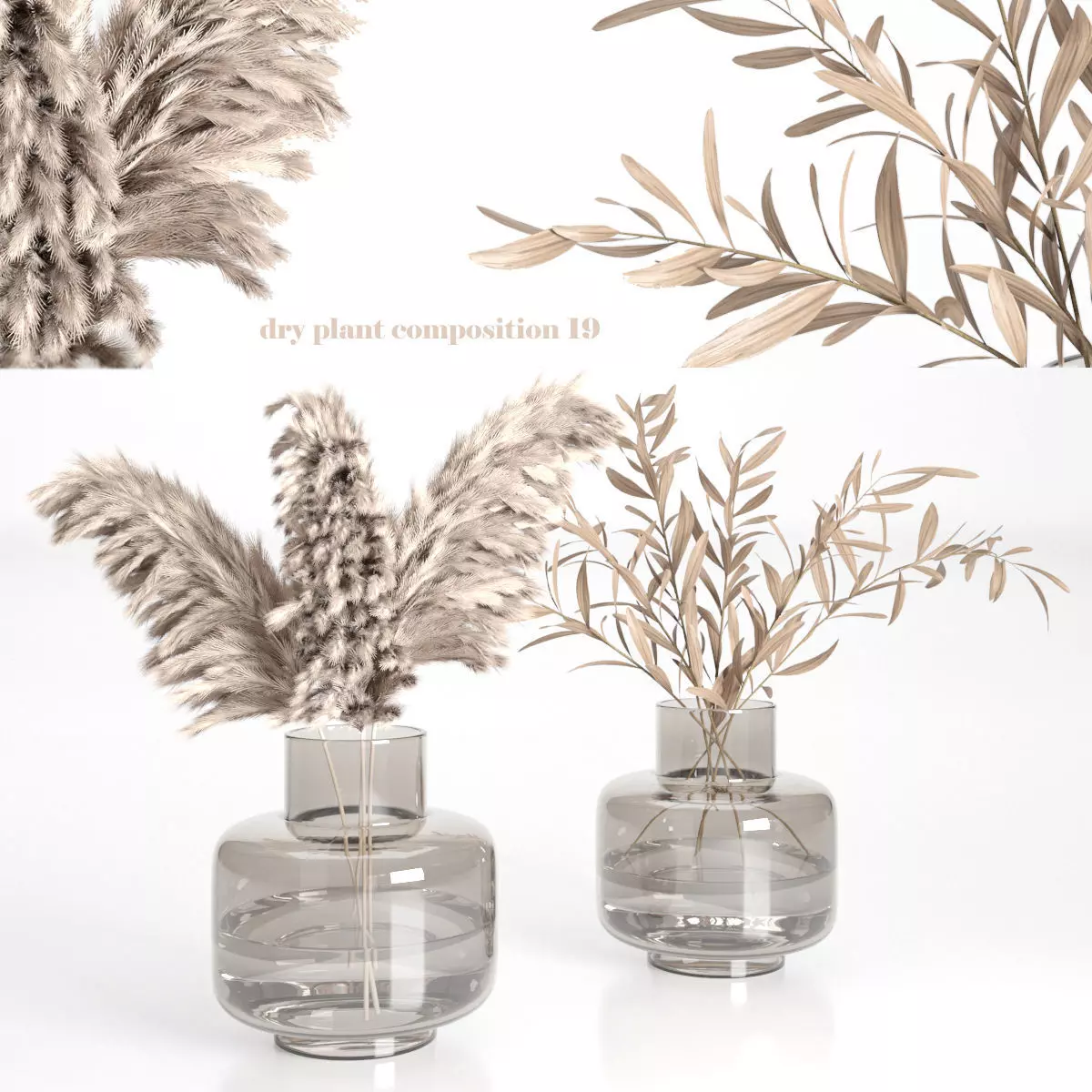 dry bouquet composition 19 3D model_0