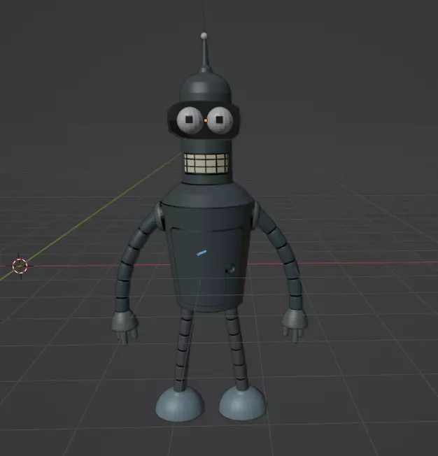 Futurama Bender  3D model_0