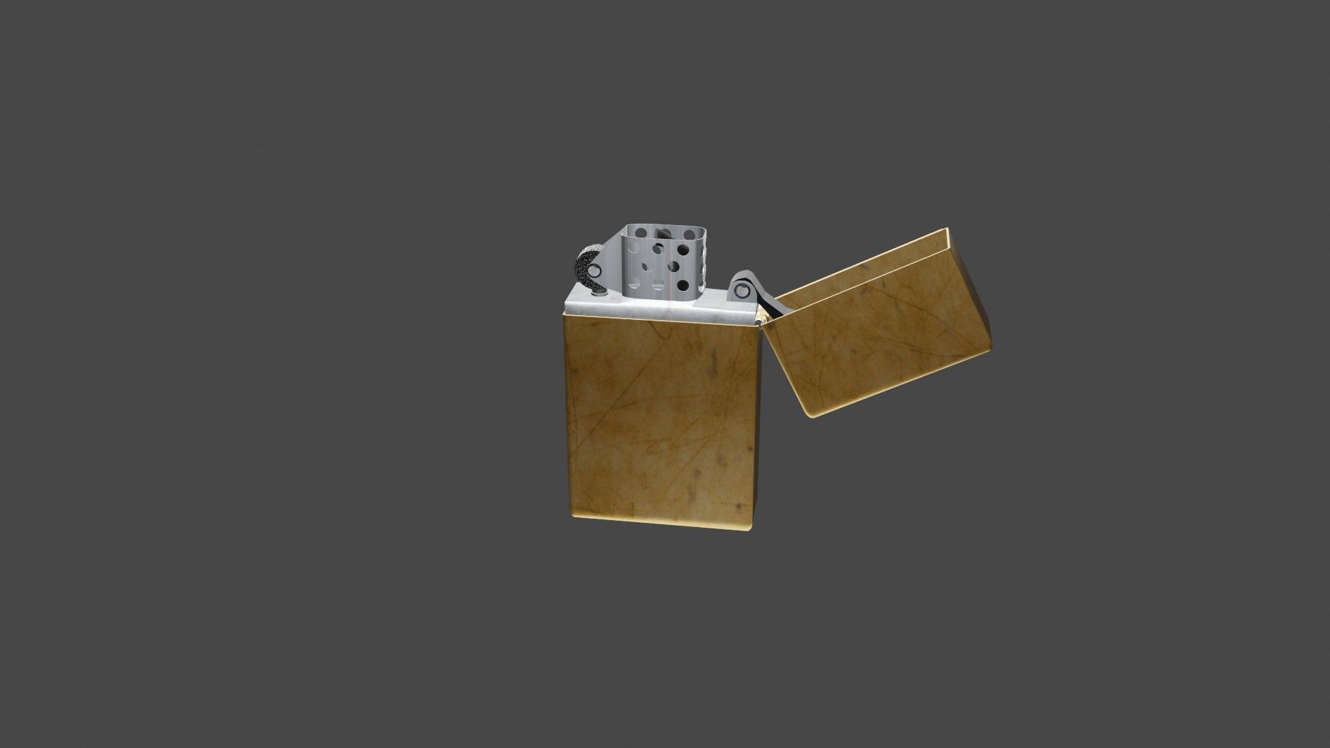 lighter zippo Low-poly 3D model_4