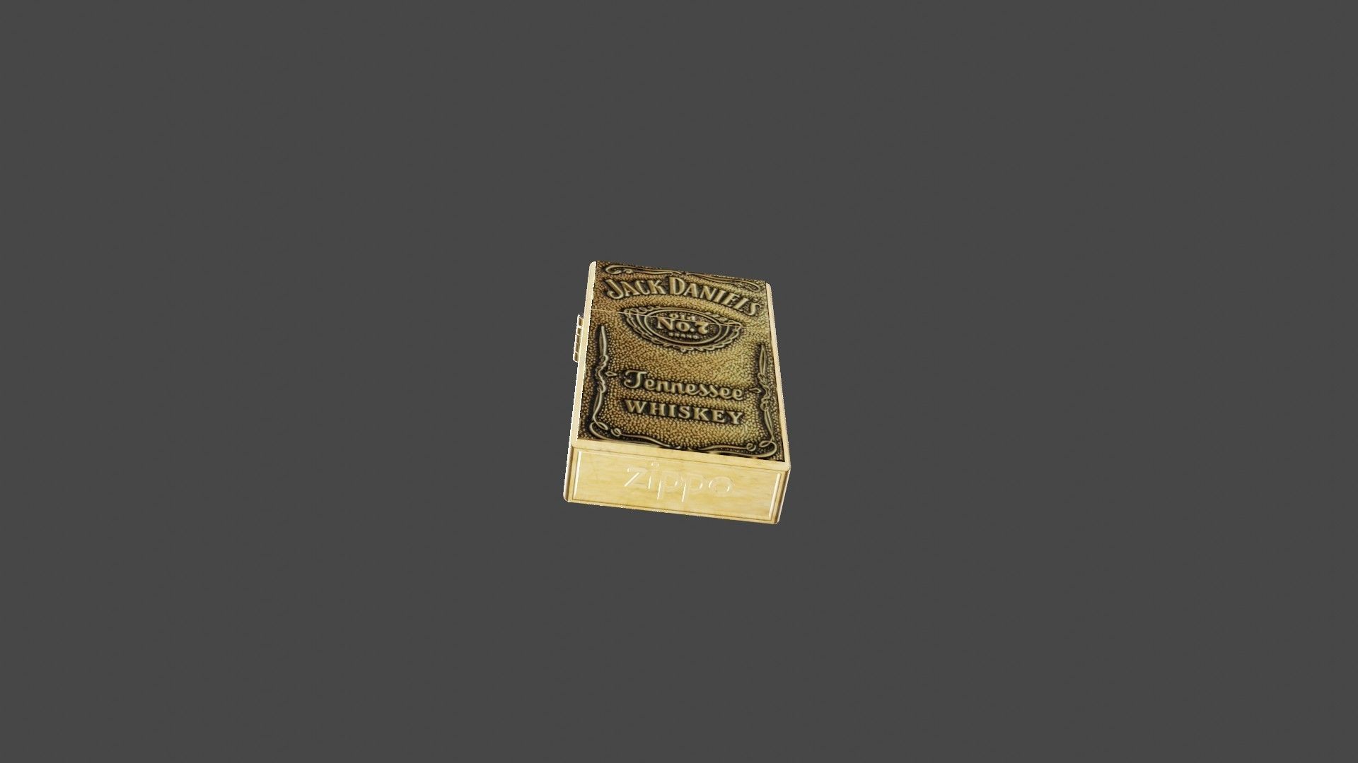 lighter zippo Low-poly 3D model_11