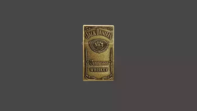 lighter zippo Low-poly 3D model