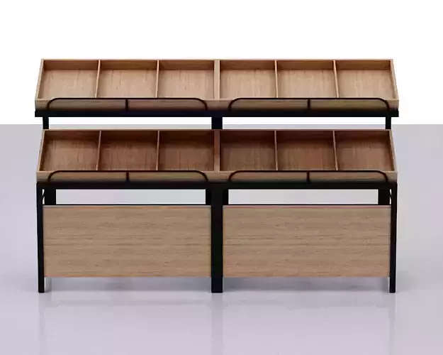 Stall model slat wall display rack