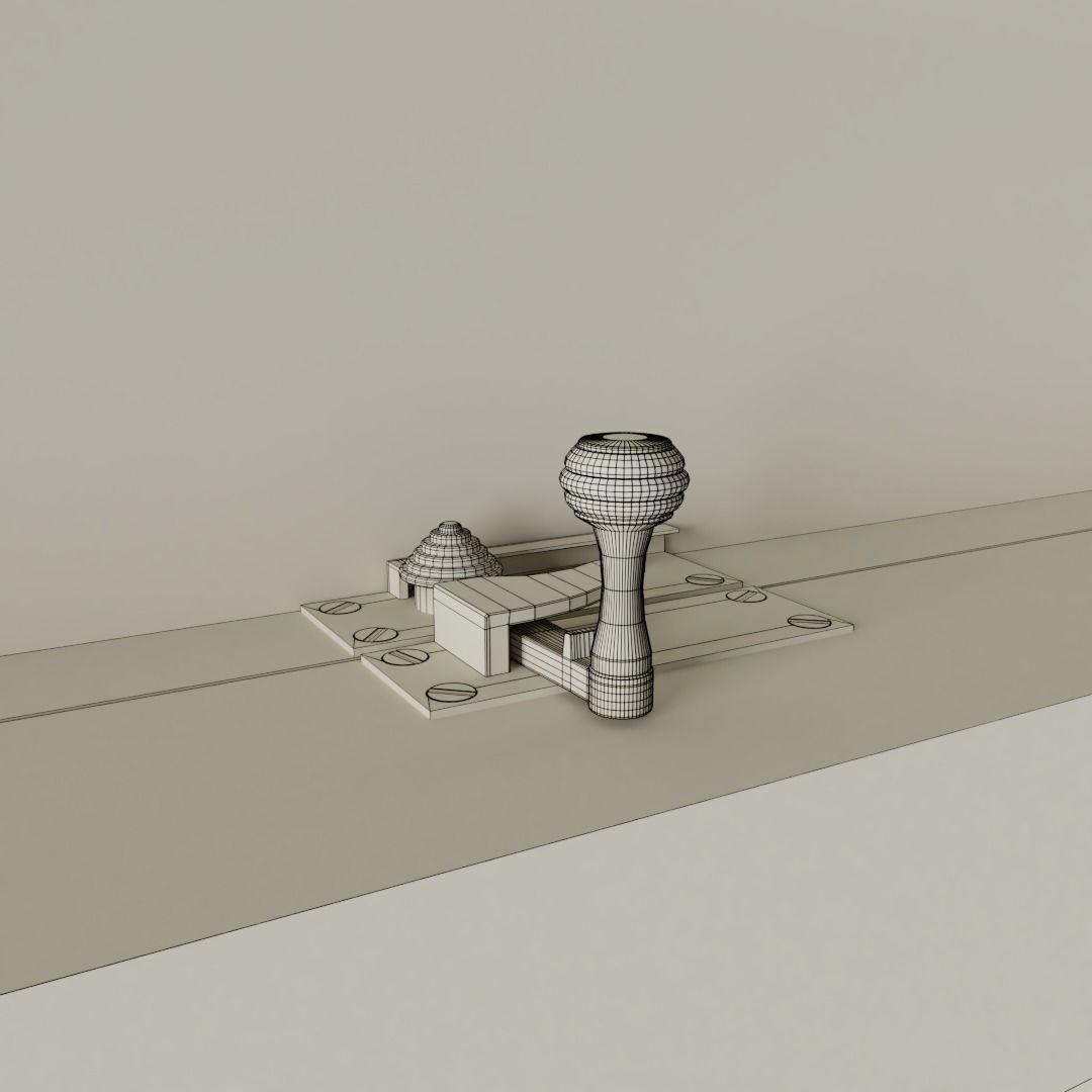 Slim Non-Bar Sash Window 3D model_4