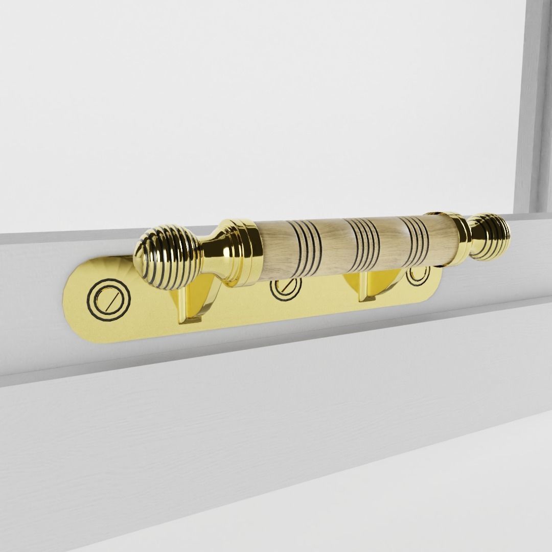 Slim Non-Bar Sash Window 3D model_2