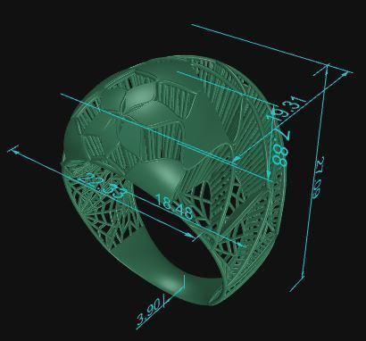 Ultra Vision Geometric Architecture Ring - Eu 58 3D print model_5