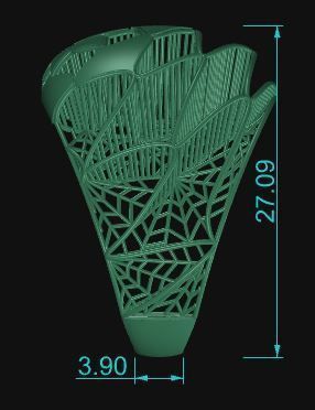 Ultra Vision Geometric Architecture Ring - Eu 58 3D print model_4