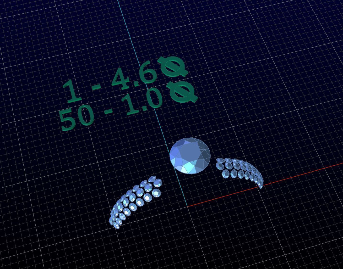 Gold Diamond Ring 3D print model_3