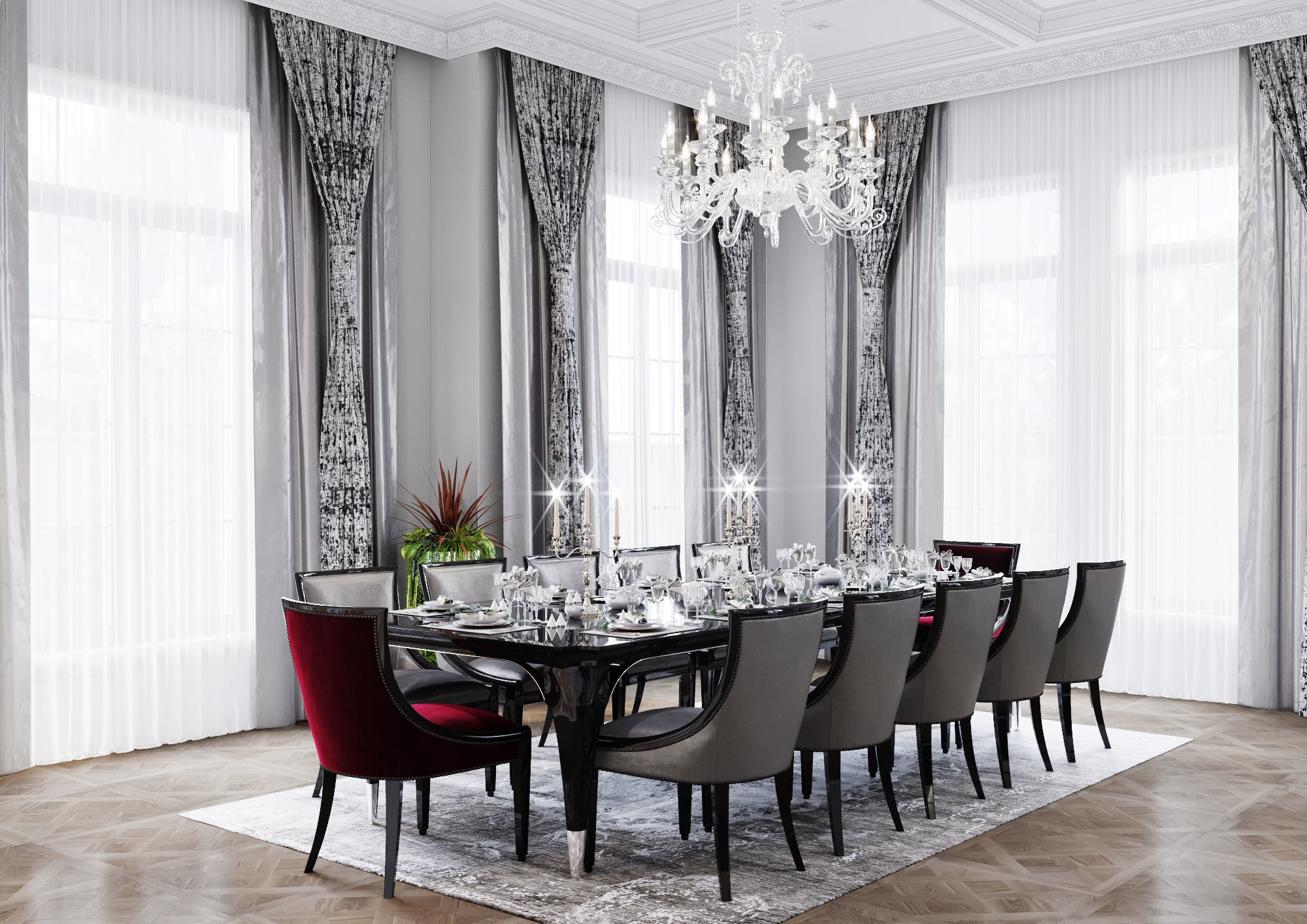 Interior Scene-2 for 3D Studio MAX and Corona Renderer  3D model_5