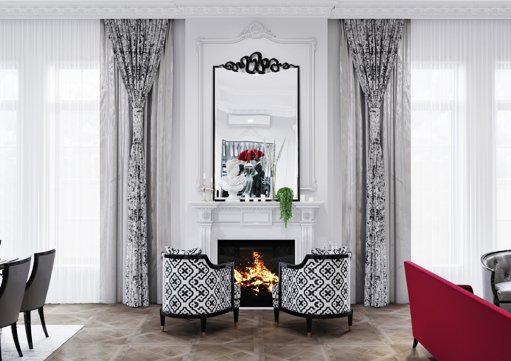 Interior Scene-2 for 3D Studio MAX and Corona Renderer  3D model_3