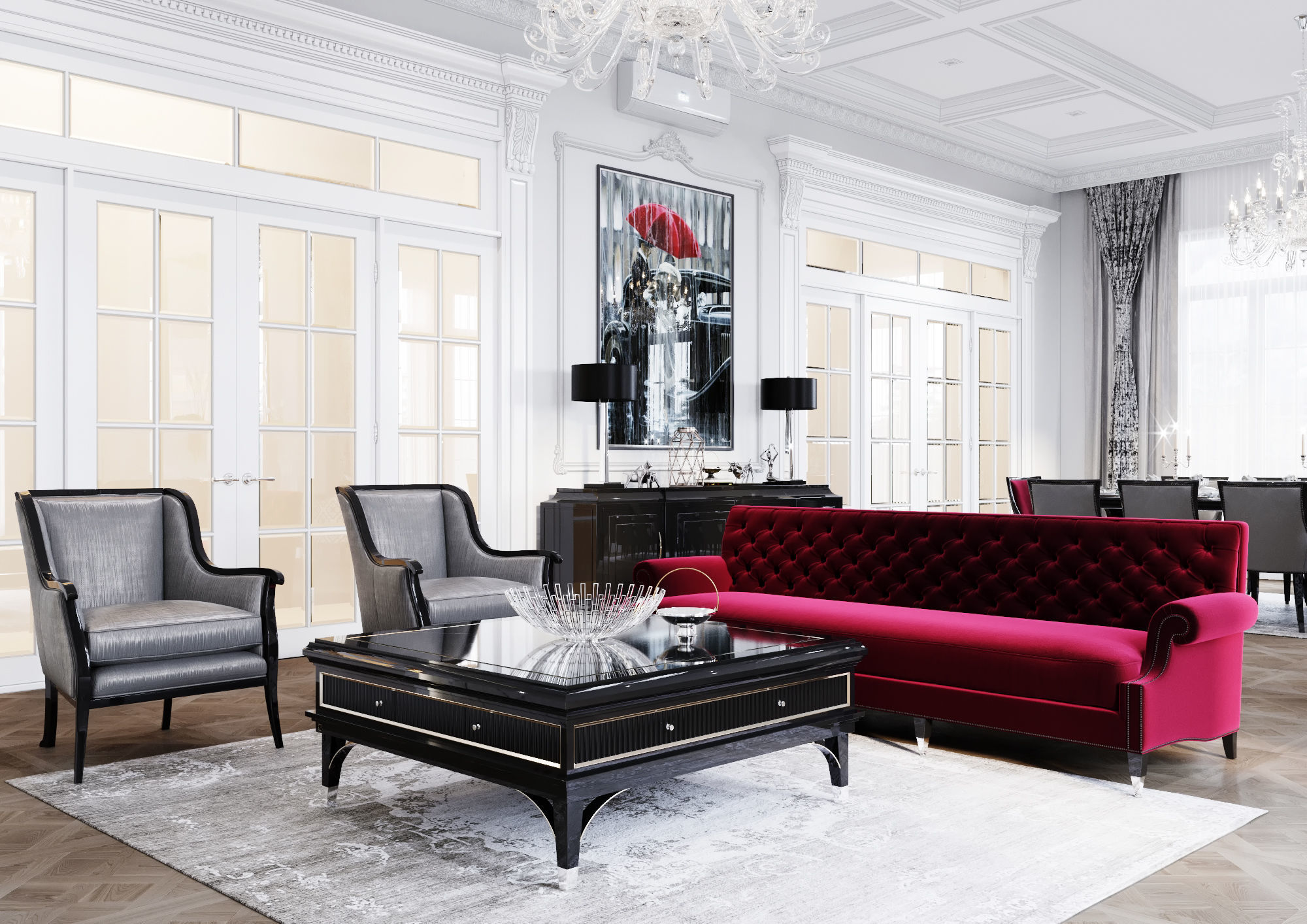 Interior Scene-2 for 3D Studio MAX and Corona Renderer  3D model_1