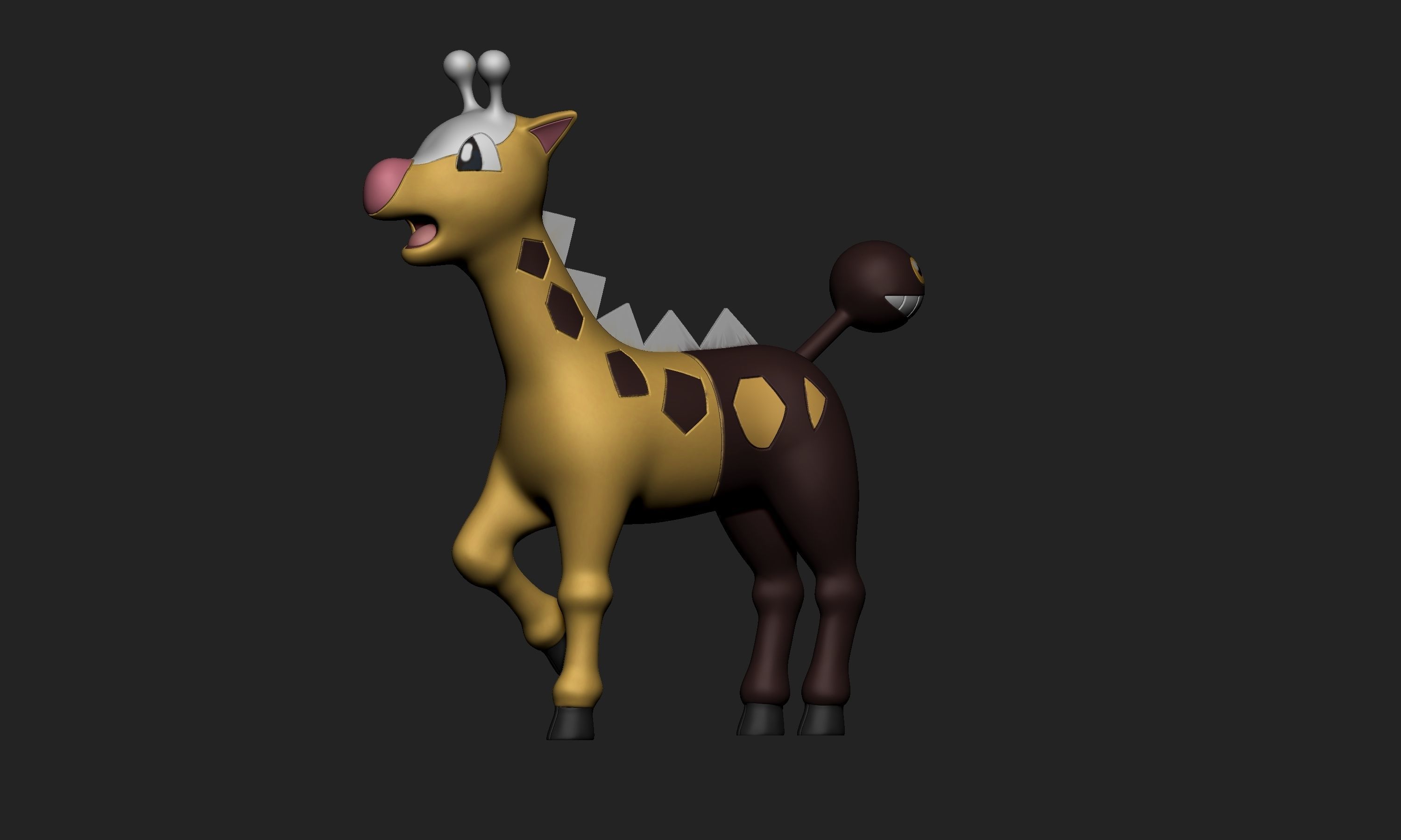 Pokemon - Girafarig 3D print model_5