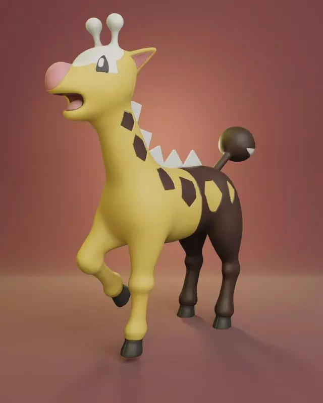Pokemon - Girafarig 3D print model_0