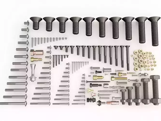Nuts Bolts and Screws vol 06 3D model