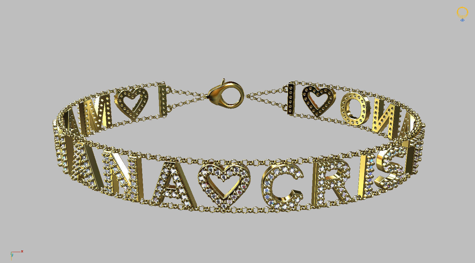 Alphabet Letters 8mm Gemstones 1mm more 3 models Bonus 3D print model_2