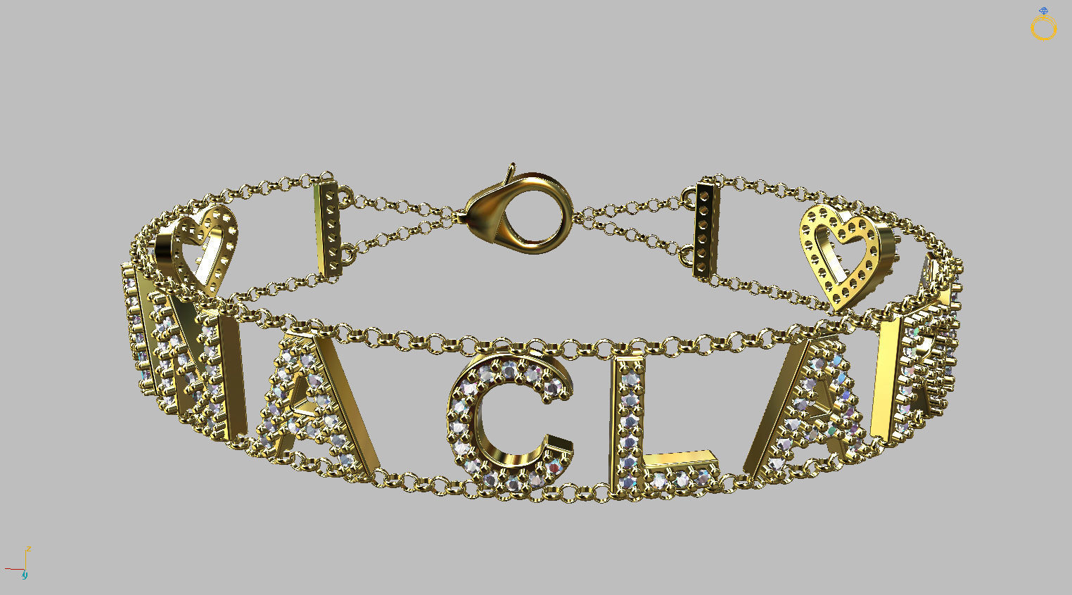 Alphabet Letters 8mm Gemstones 1mm more 3 models Bonus 3D print model_8