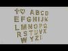 Alphabet Letters 8mm Stones 1mm more 3 models Bonus 3D print model_1