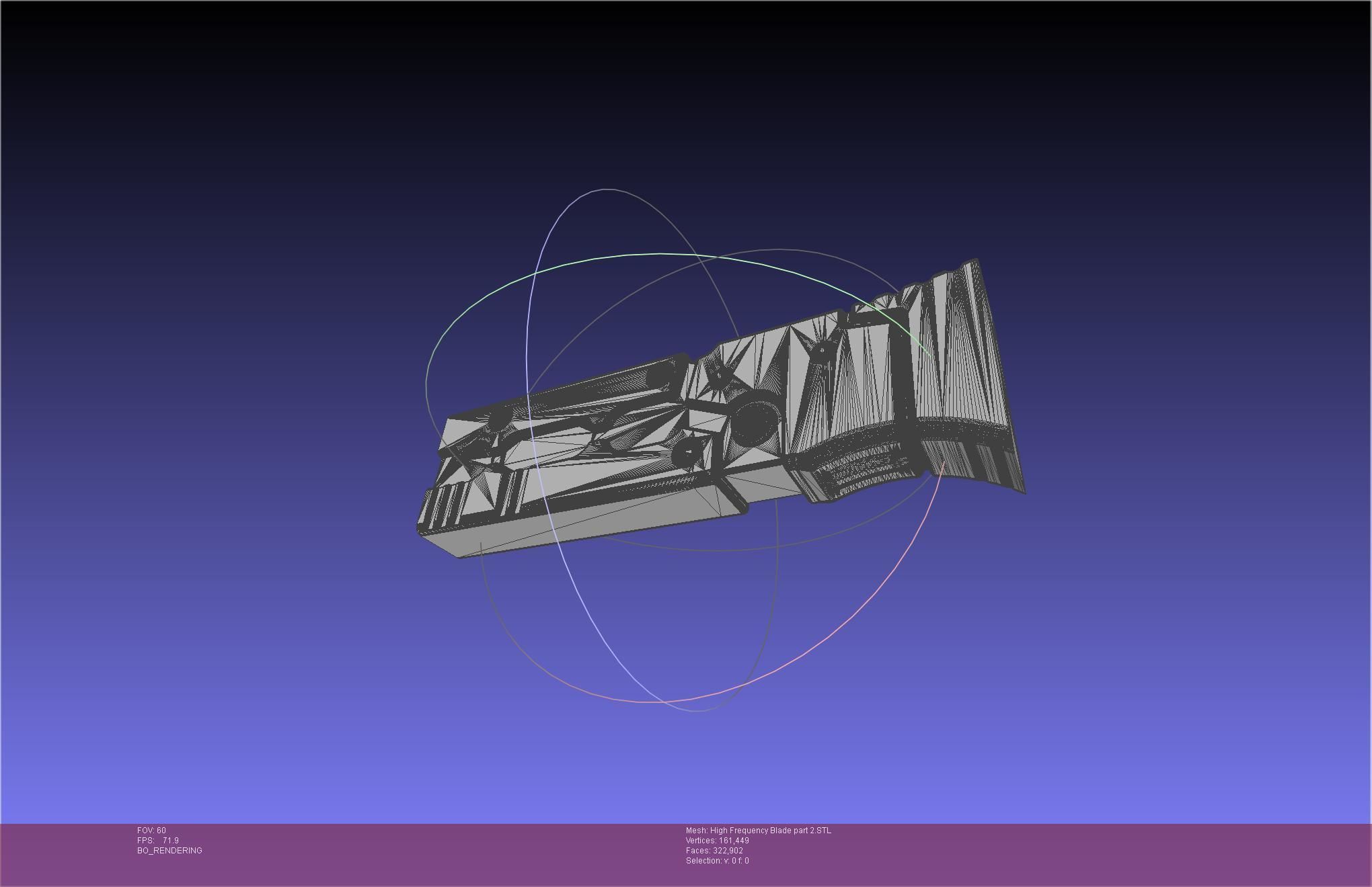 Metal Gear Rising Raiden High Frequency Blade Rework Assembly 3D print model_83