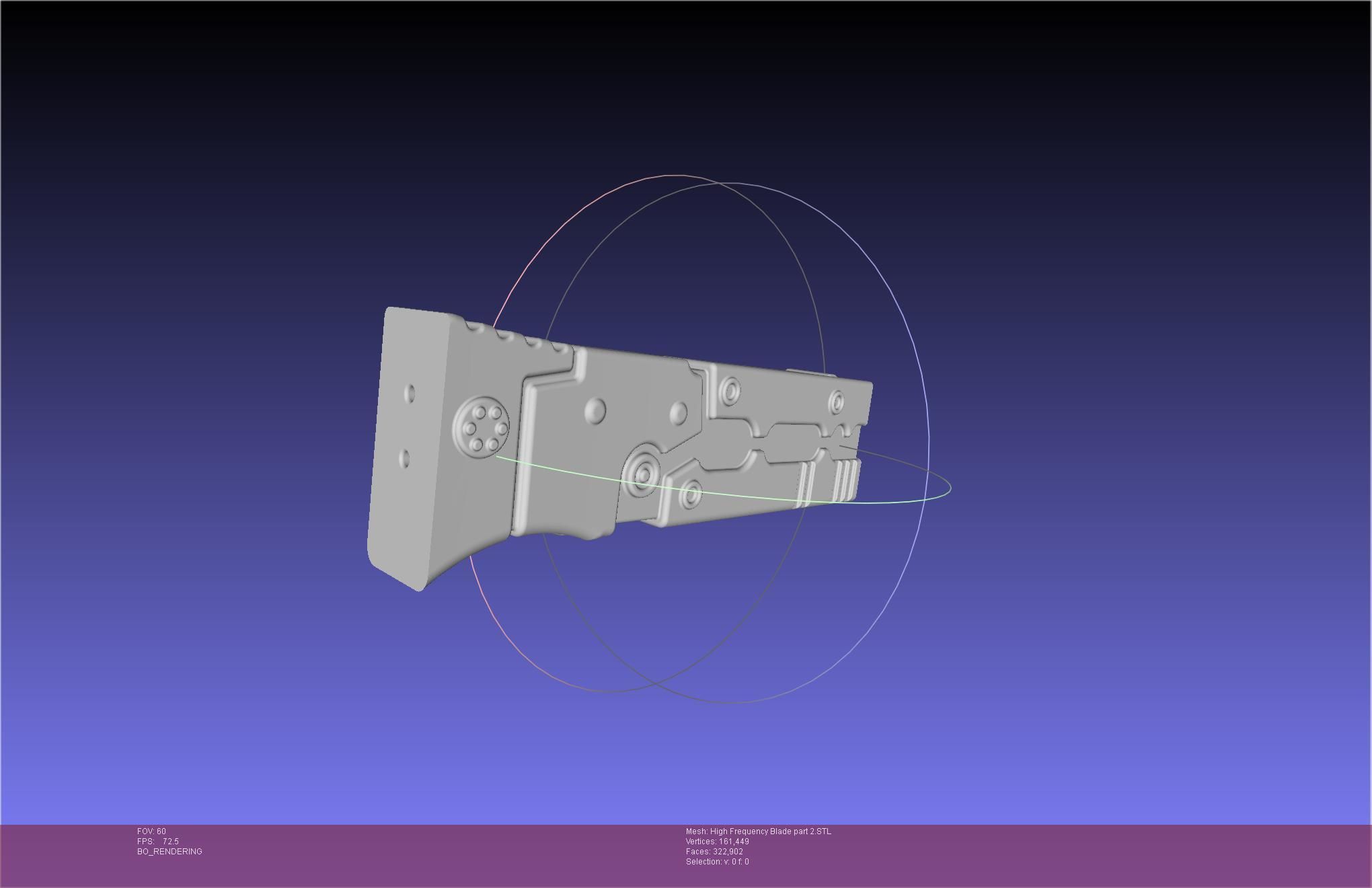 Metal Gear Rising Raiden High Frequency Blade Rework Assembly 3D print model_81