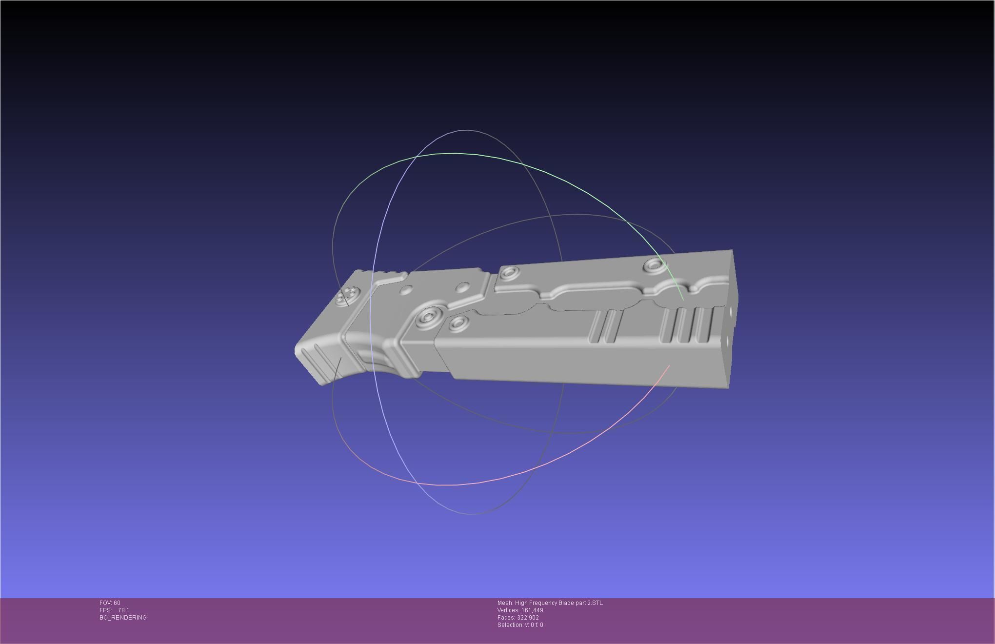 Metal Gear Rising Raiden High Frequency Blade Rework Assembly 3D print model_79