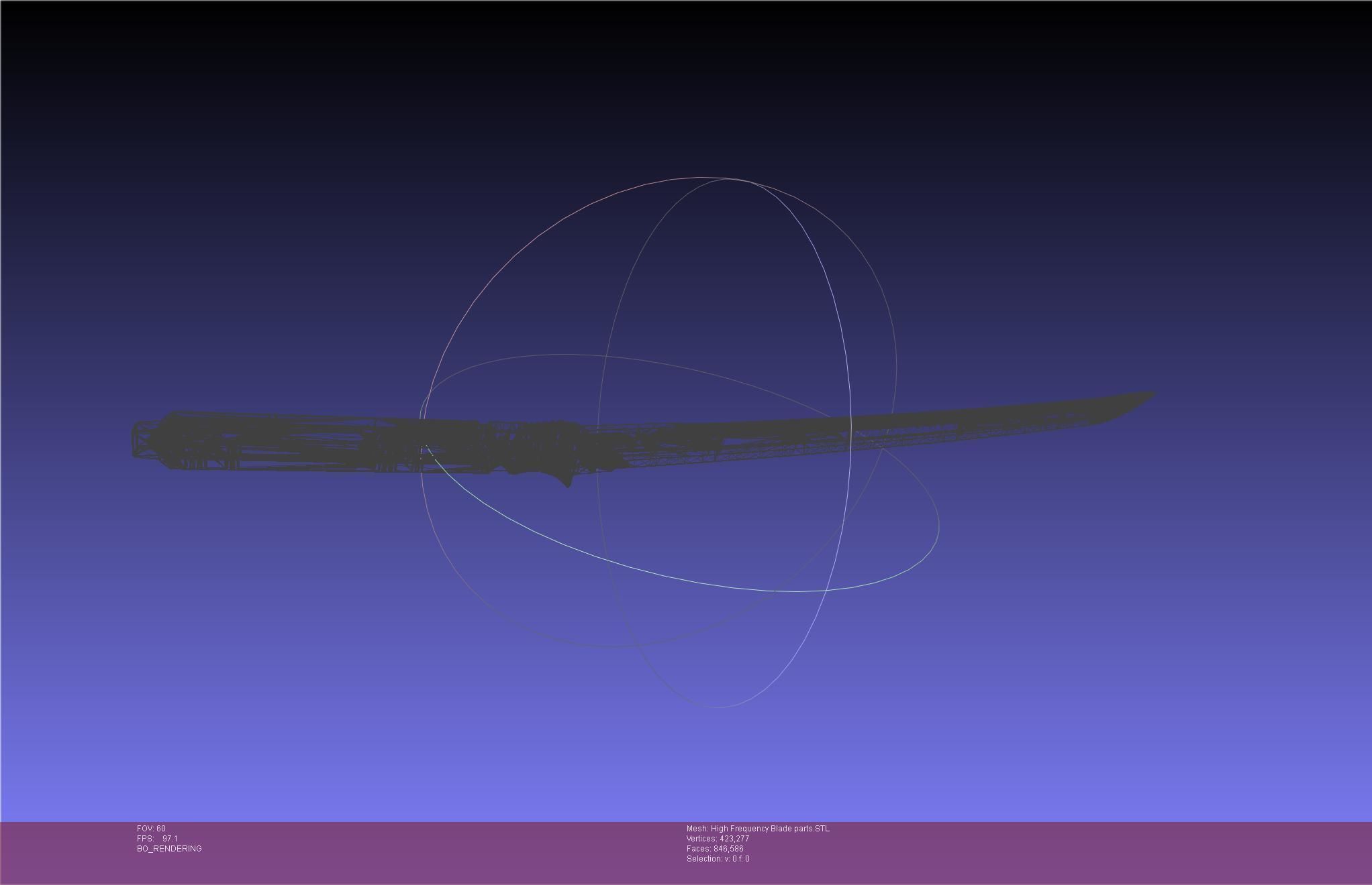 Metal Gear Rising Raiden High Frequency Blade Rework Assembly 3D print model_56