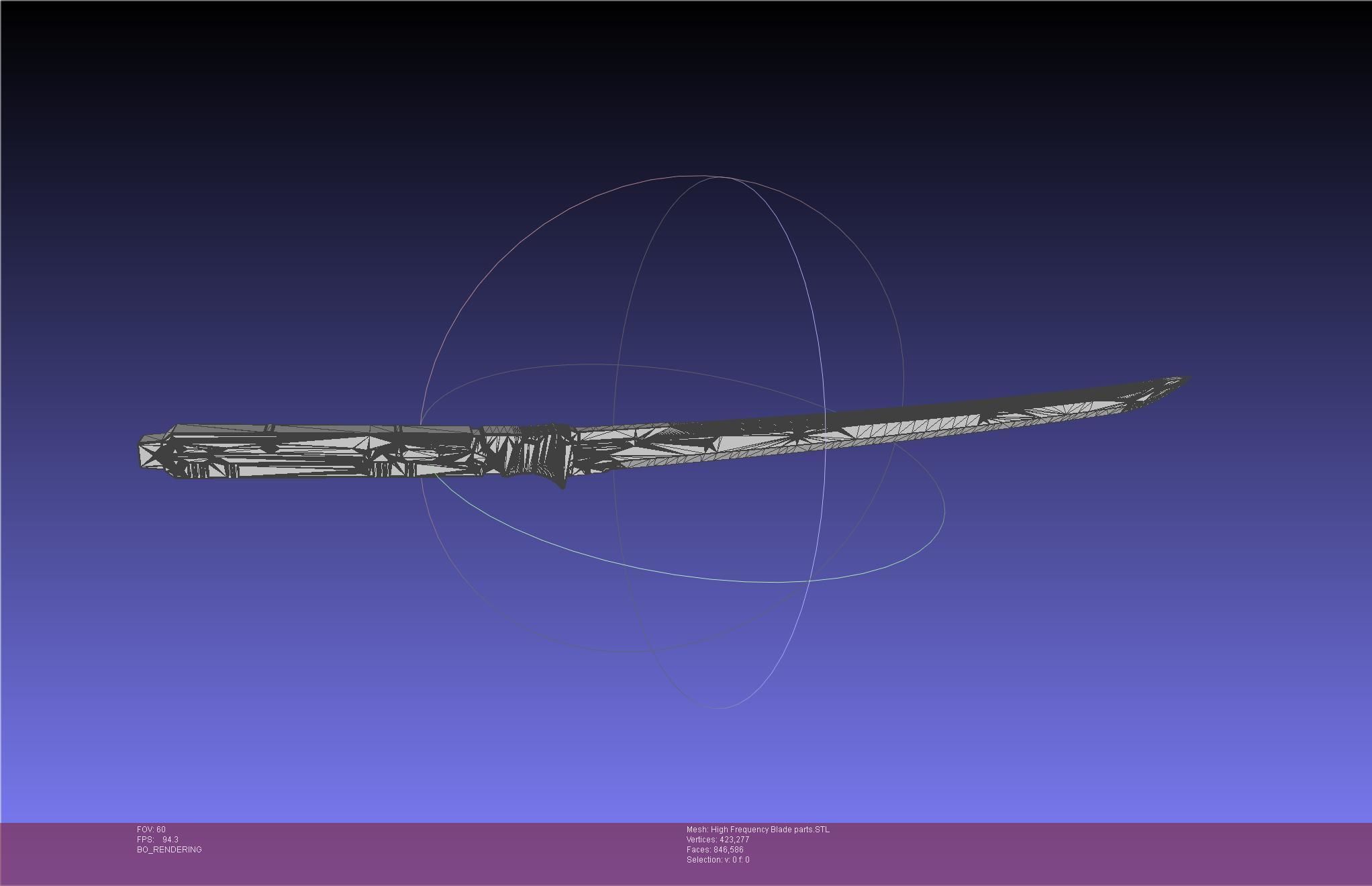 Metal Gear Rising Raiden High Frequency Blade Rework Assembly 3D print model_55