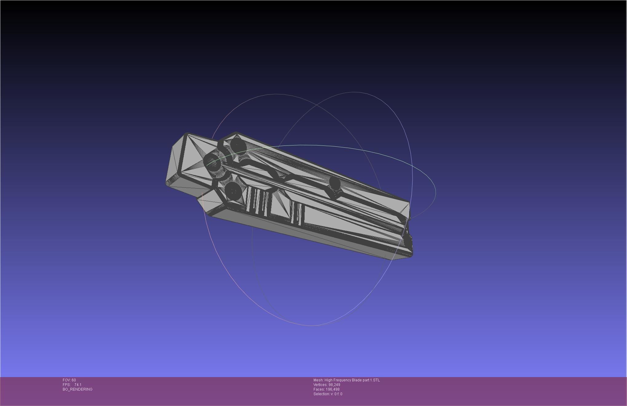 Metal Gear Rising Raiden High Frequency Blade Rework Assembly 3D print model_76