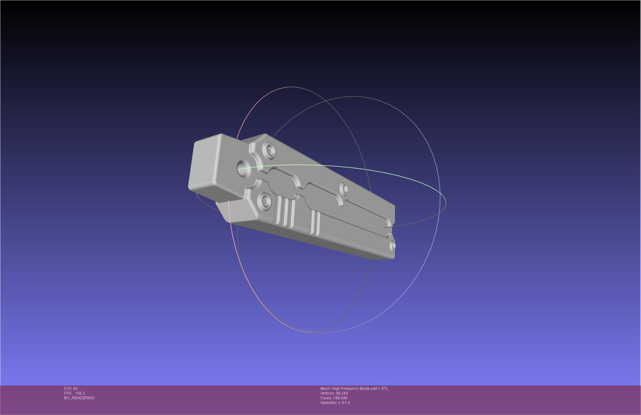 Metal Gear Rising Raiden High Frequency Blade Rework Assembly 3D print model_71