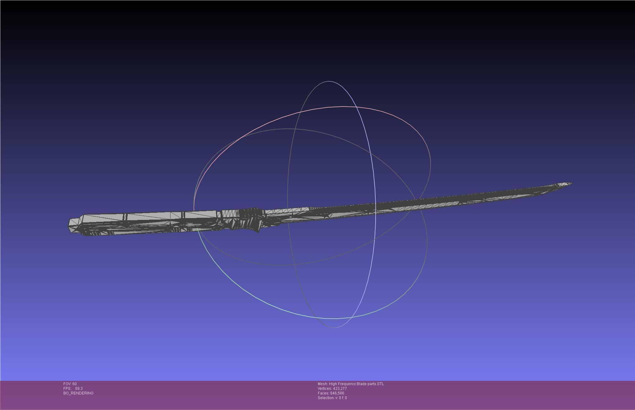 Metal Gear Rising Raiden High Frequency Blade Rework Assembly 3D print model_54