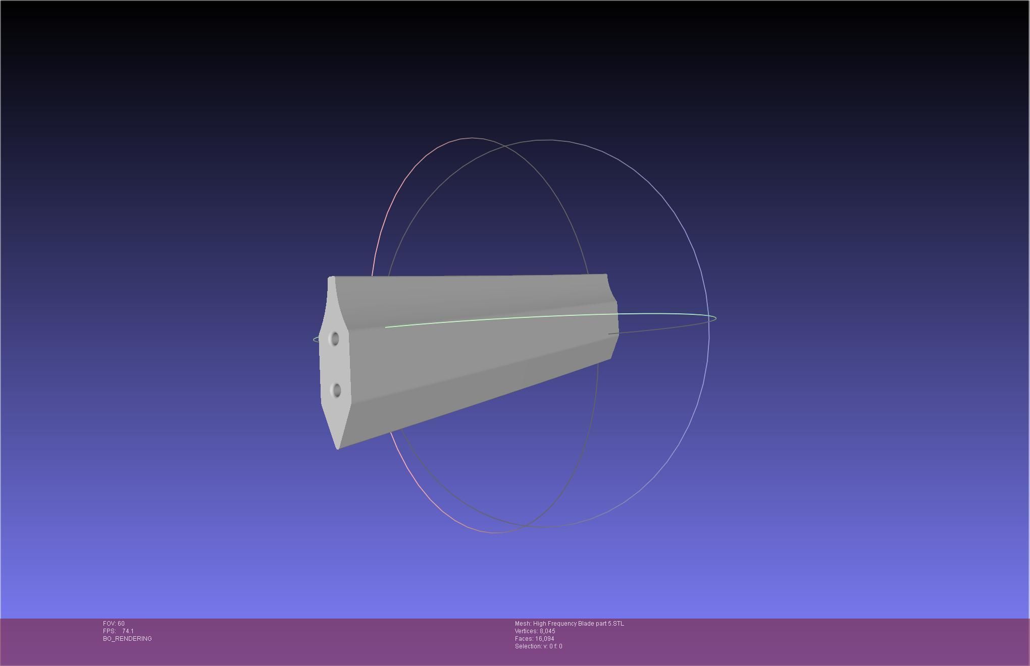 Metal Gear Rising Raiden High Frequency Blade Rework Assembly 3D print model_99