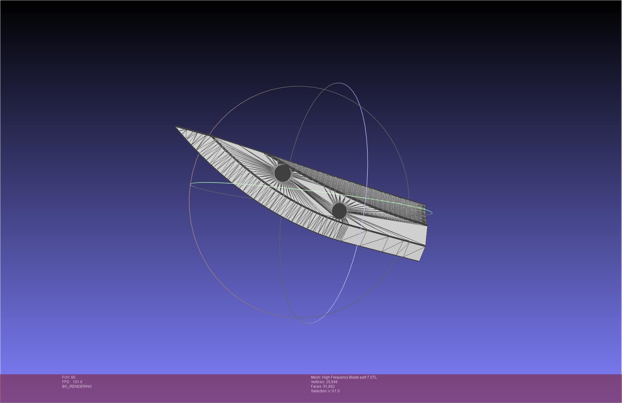 Metal Gear Rising Raiden High Frequency Blade Rework Assembly 3D print model_116