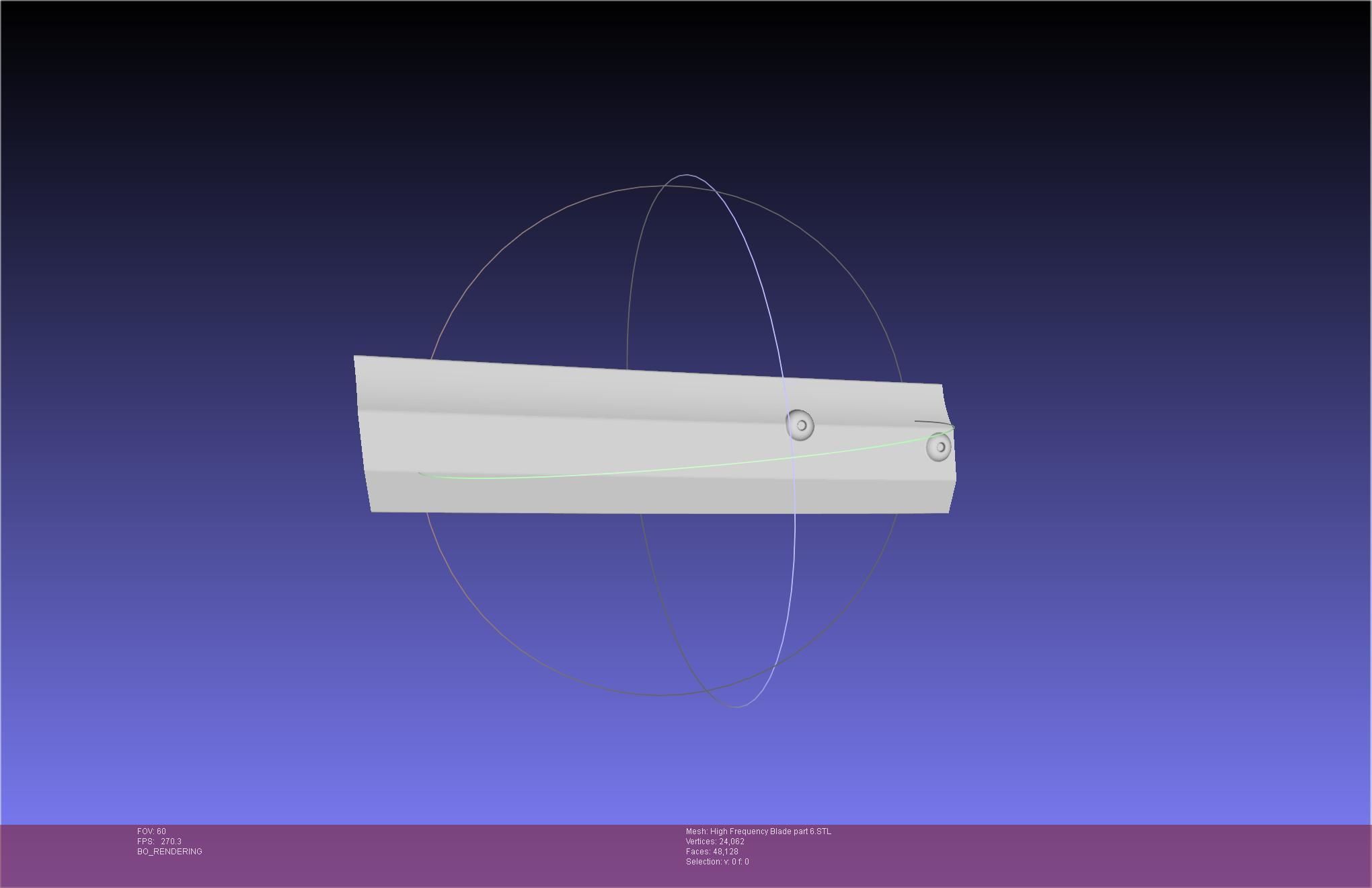 Metal Gear Rising Raiden High Frequency Blade Rework Assembly 3D print model_105