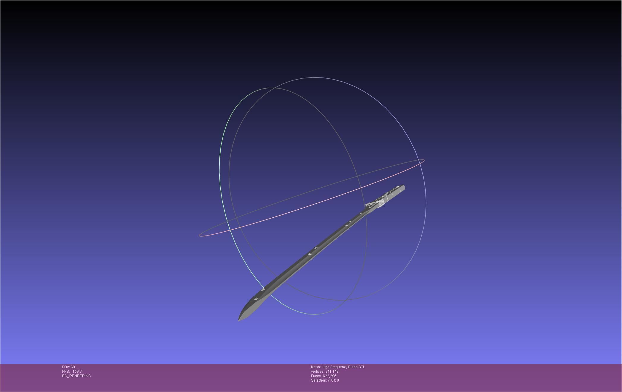 Metal Gear Rising Raiden High Frequency Blade Rework Assembly 3D print model_16