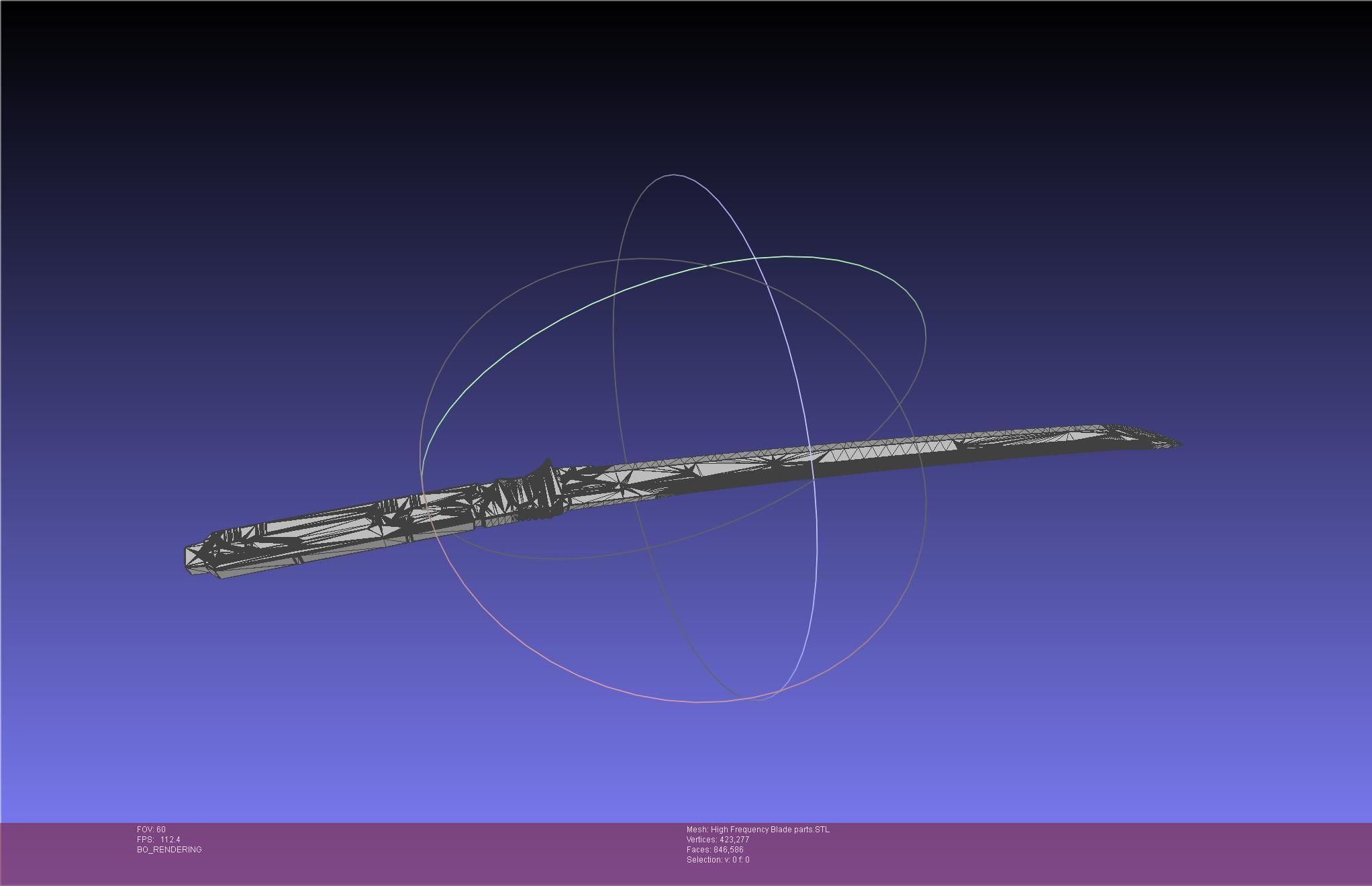 Metal Gear Rising Raiden High Frequency Blade Rework Assembly 3D print model_53