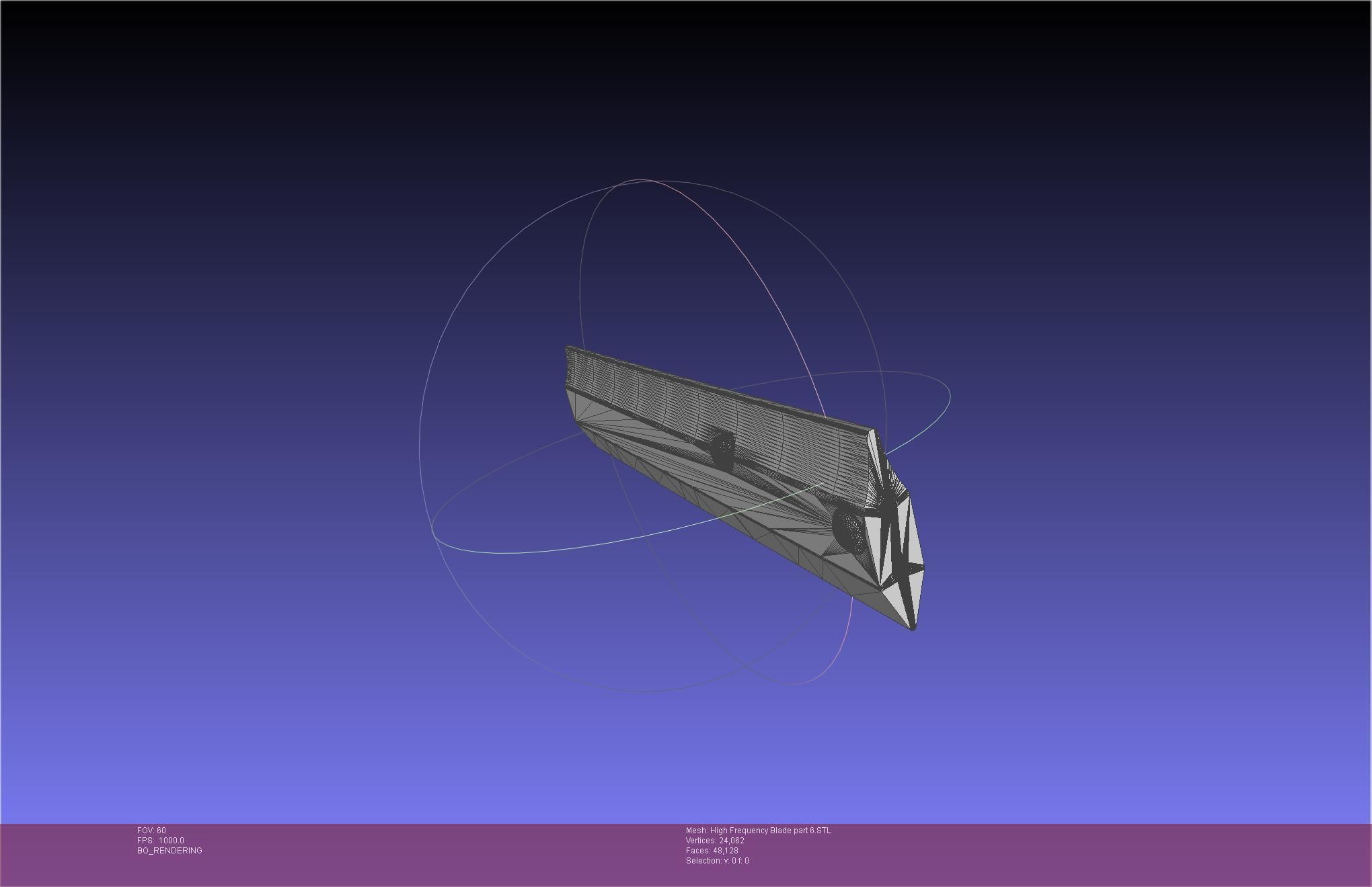 Metal Gear Rising Raiden High Frequency Blade Rework Assembly 3D print model_109