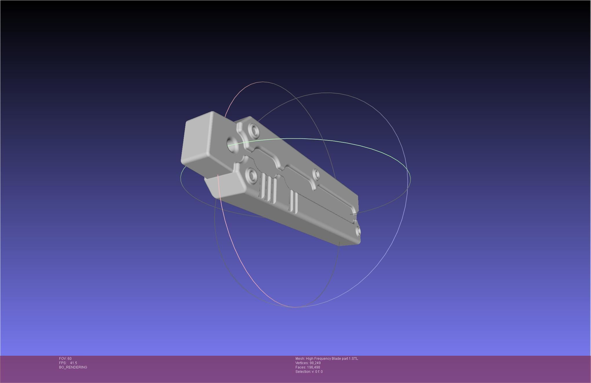Metal Gear Rising Raiden High Frequency Blade Rework Assembly 3D print model_72