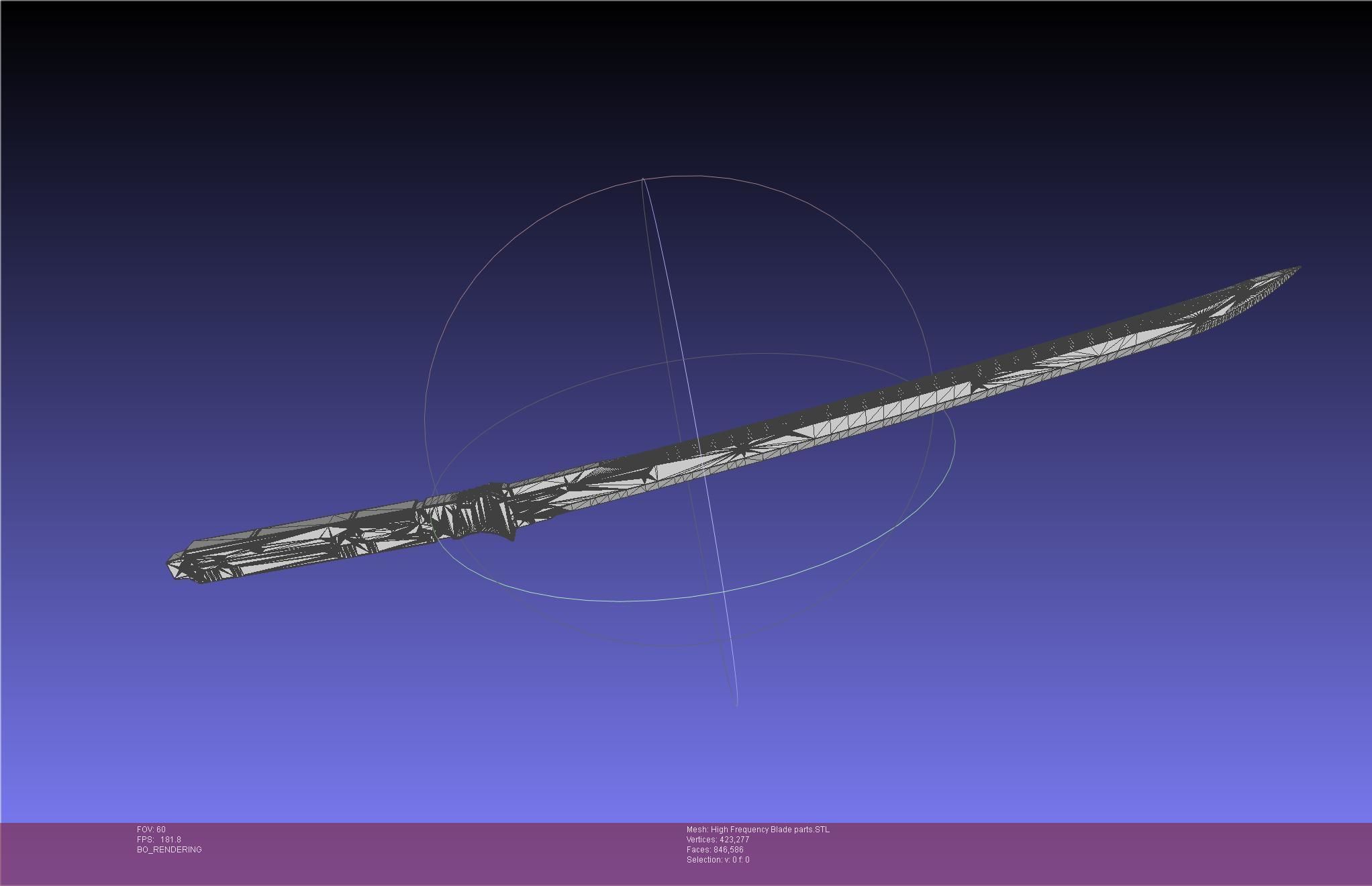 Metal Gear Rising Raiden High Frequency Blade Rework Assembly 3D print model_70