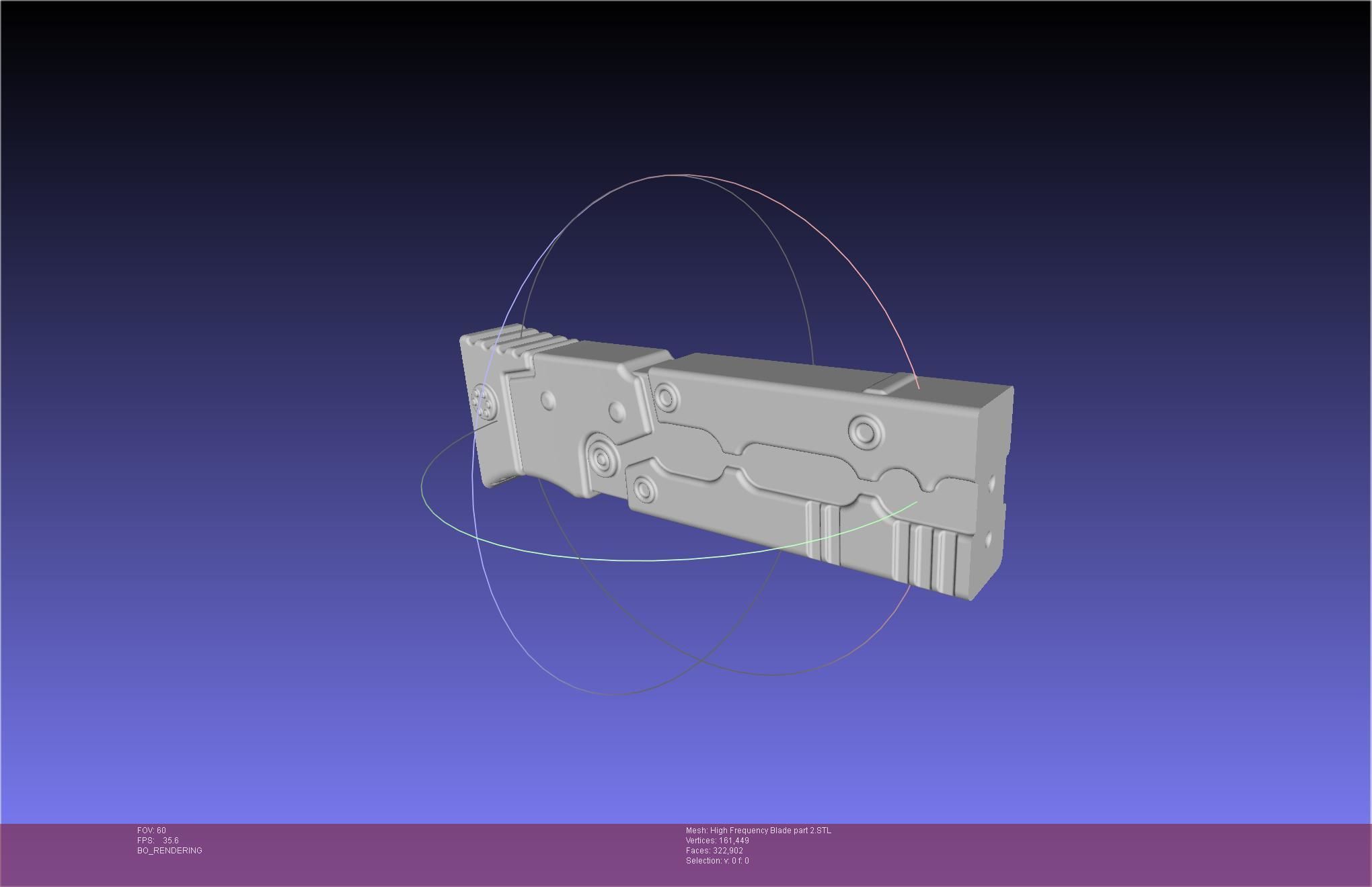 Metal Gear Rising Raiden High Frequency Blade Rework Assembly 3D print model_78