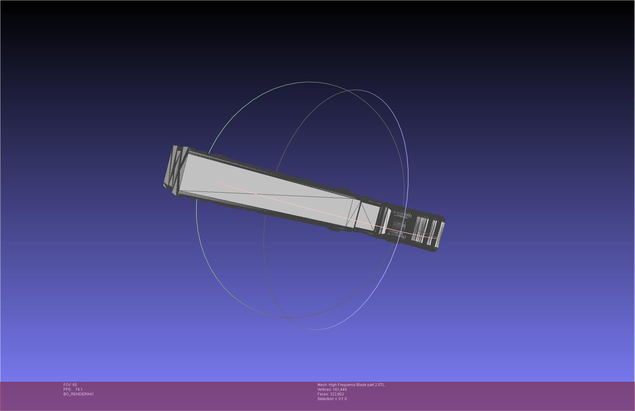 Metal Gear Rising Raiden High Frequency Blade Rework Assembly 3D print model_84