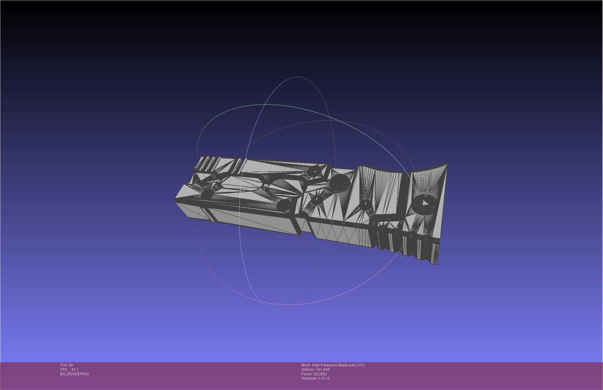 Metal Gear Rising Raiden High Frequency Blade Rework Assembly 3D print model_86