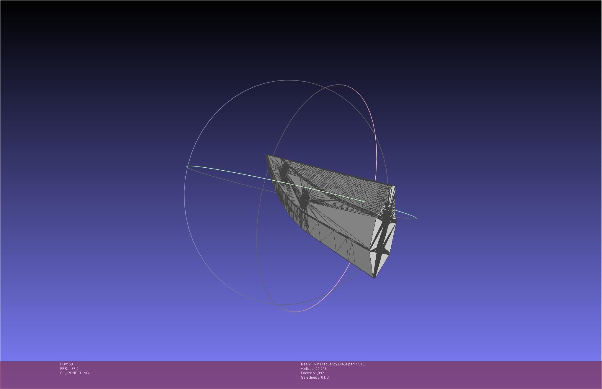 Metal Gear Rising Raiden High Frequency Blade Rework Assembly 3D print model_117