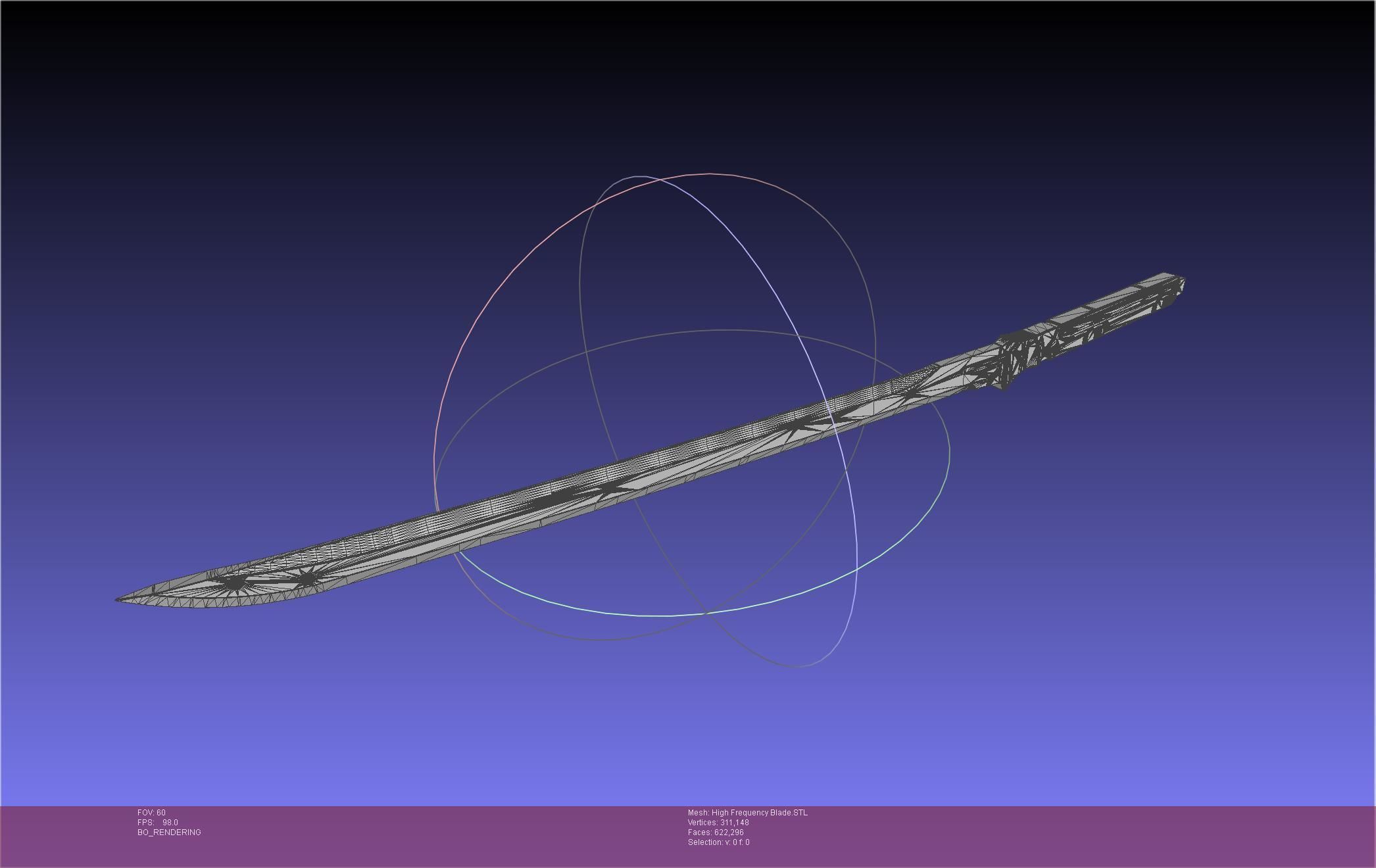 Metal Gear Rising Raiden High Frequency Blade Rework Assembly 3D print model_33