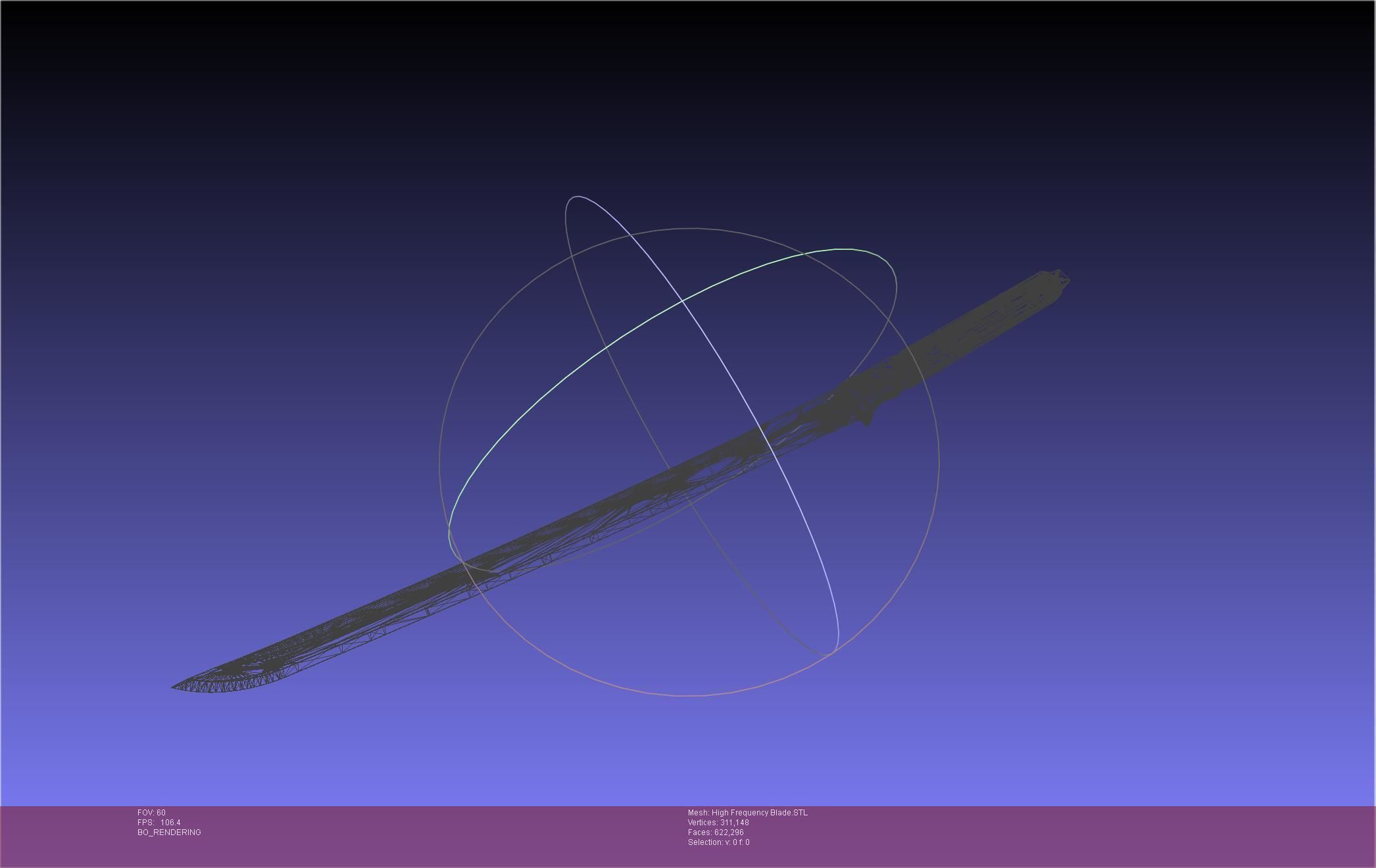 Metal Gear Rising Raiden High Frequency Blade Rework Assembly 3D print model_43