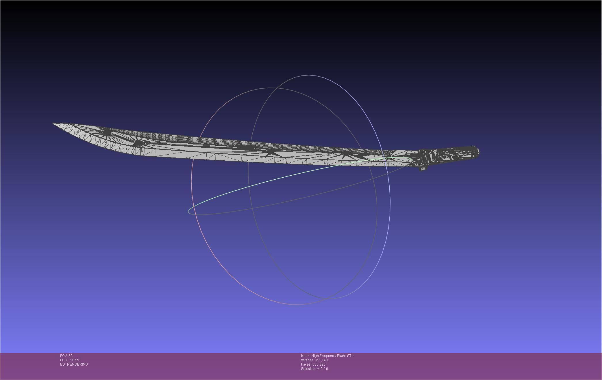 Metal Gear Rising Raiden High Frequency Blade Rework Assembly 3D print model_31