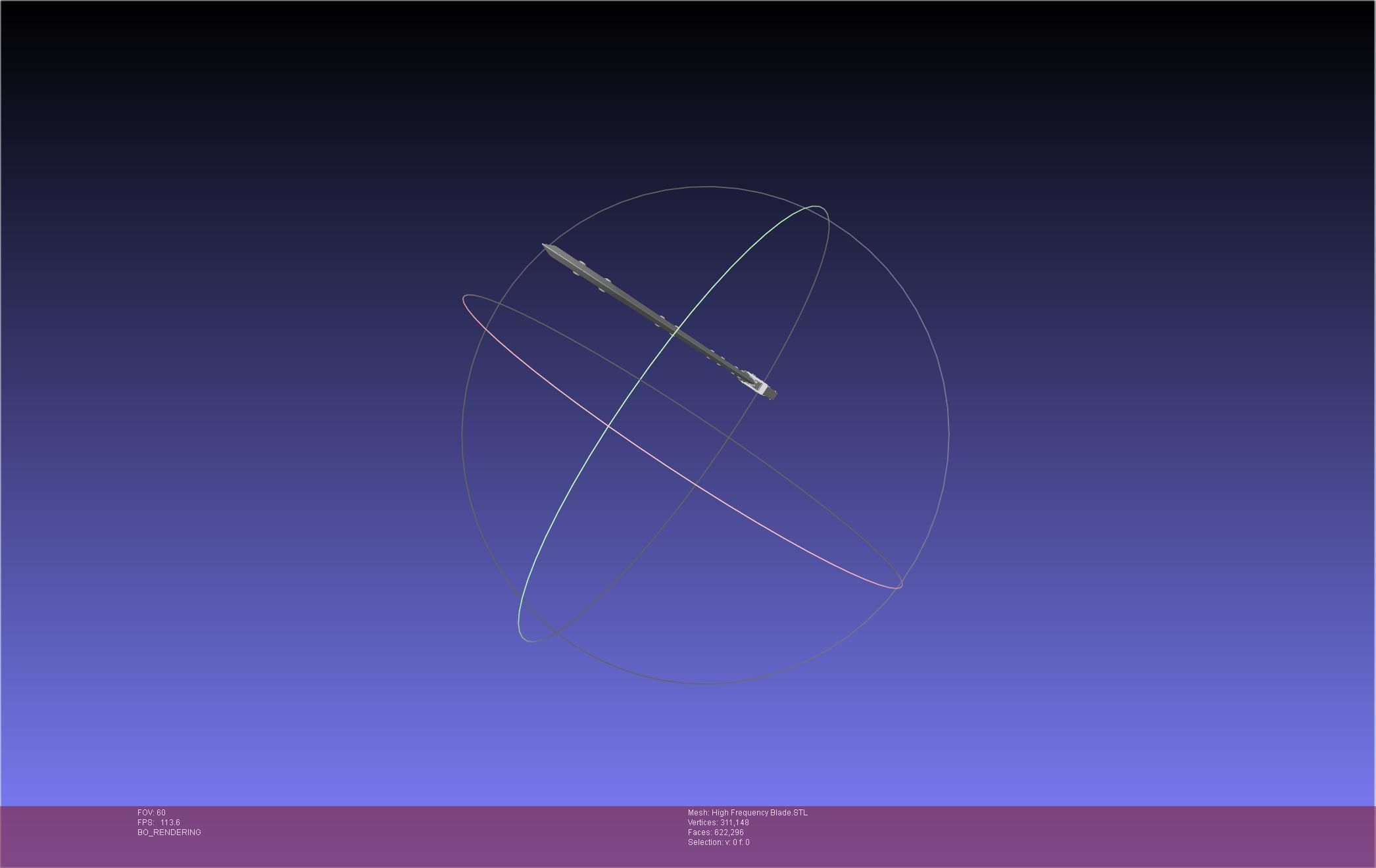 Metal Gear Rising Raiden High Frequency Blade Rework Assembly 3D print model_22